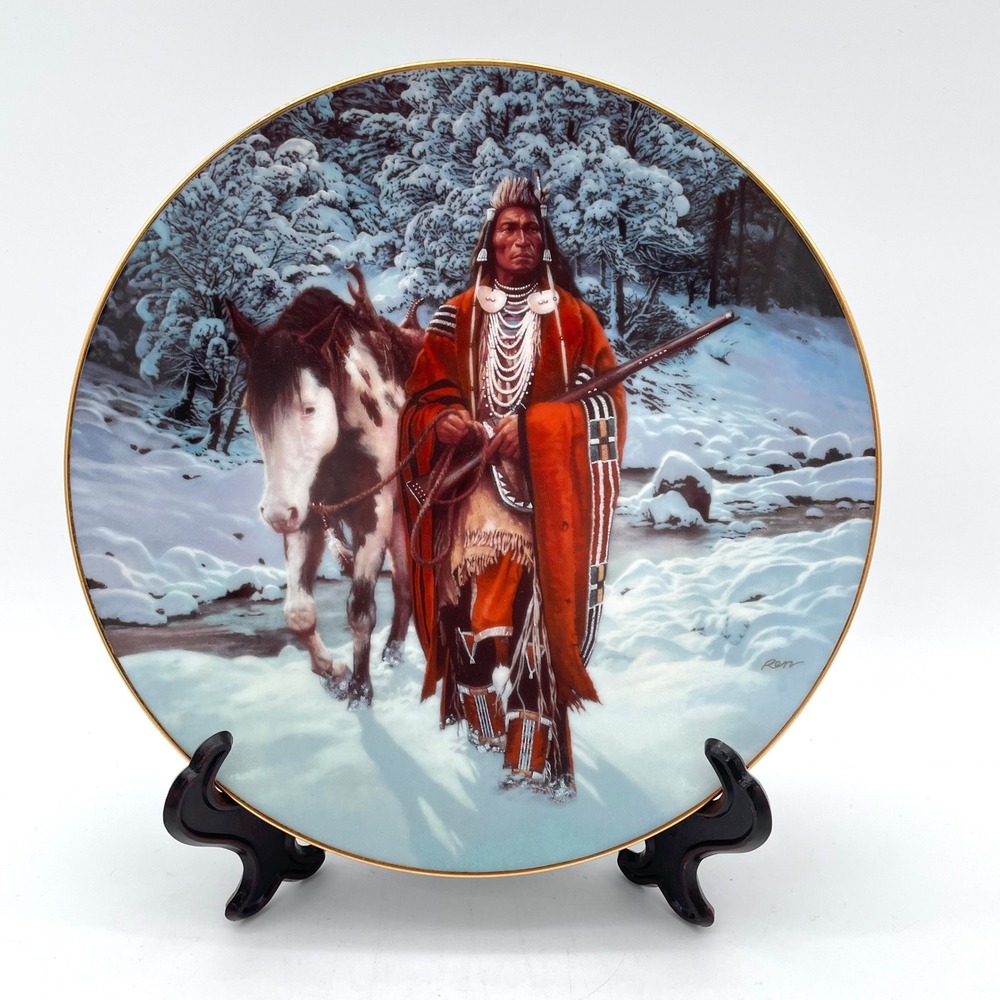 Hamilton Collection Collector Plate Winter of 41 Chuck Ren Last Warriors VTG